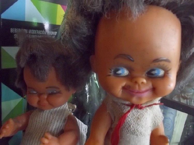 antiguas muñecas de goma de coleccion $600 por las dos