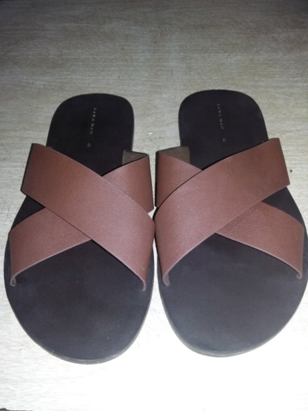 Sandalias Zara Man cuero ecológico