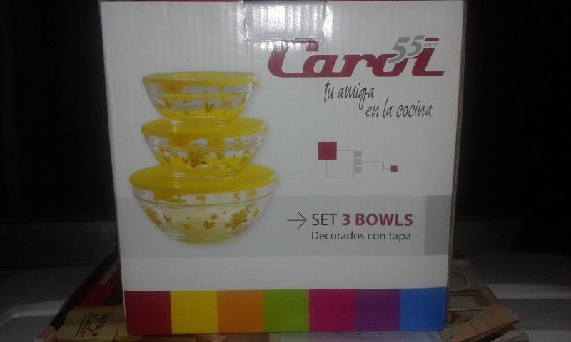 Bowls x3 carol