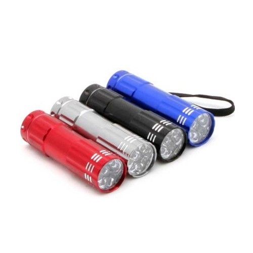 Linterna 9 leds metálica c/correa Electrónica CEA