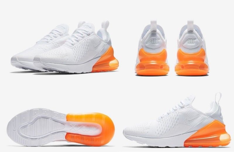 nike air 270 blanco con naranja