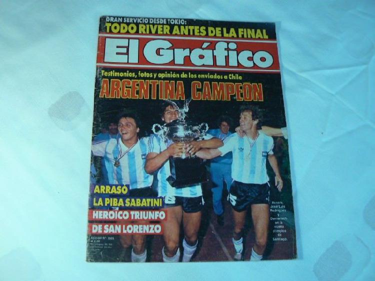 Revista El Gráfico Edición N° 3505 Diciembre 1986