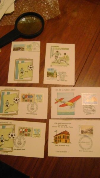 6 Sobres Postales Sello Postal Primer Dia Emision  L34