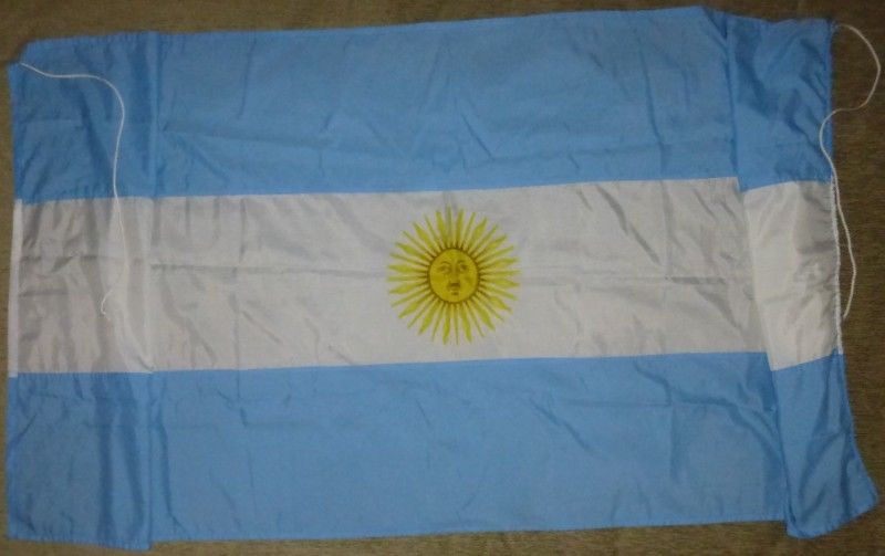 Bandera Argentina De Flameo (descripción)