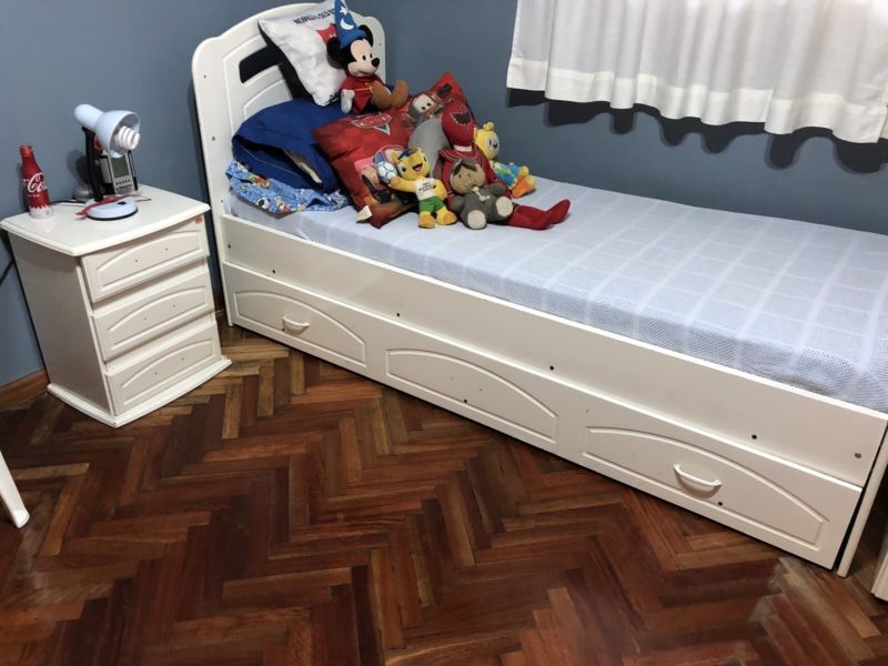 Juego cama laqueado