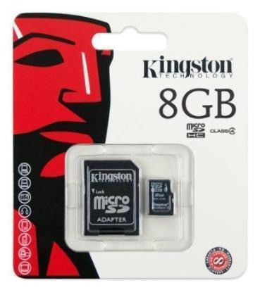 Memoria micro sd Kingston 8GB Clase 4 ORIGINALES!!