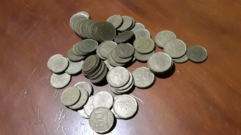 Monedas centavos de austral
