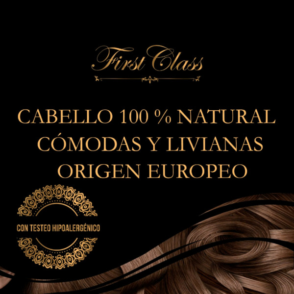 Peluca moderna cabello natural Europeo en super promo