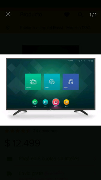 SMART TV 43" BGH