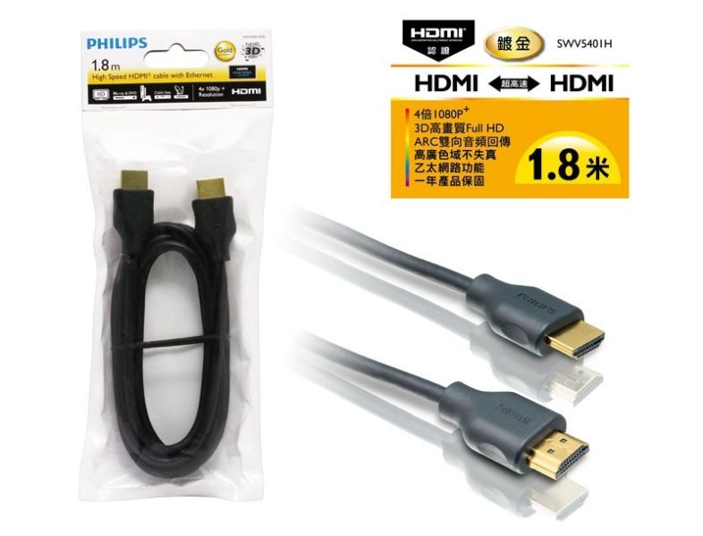 Cable HDMI Philips 1.8M