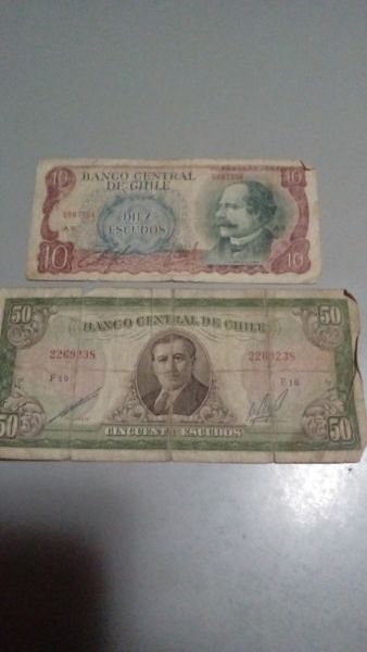 billetes antiguos chilenos