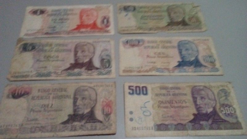 billetes antiguos pesos argentinos