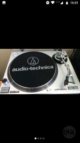 Bandeja tocadiscos audio technica LP 120 con porta cápsula