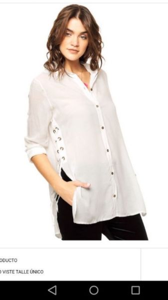 Camisa blanca Inversa