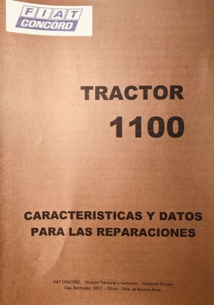 Manual de taller tractor Fiat 