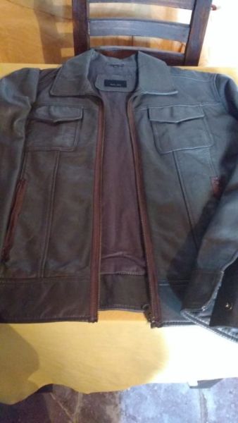 campera de cuero zara man