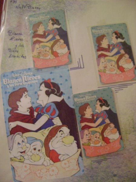 Tarjeta Telefonica Disney Blancanieves 2 Coleccionable Usada