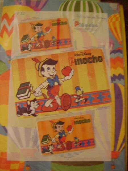 Tarjeta Telefonica Disney Pinocho 1 Con Blister Serie F30
