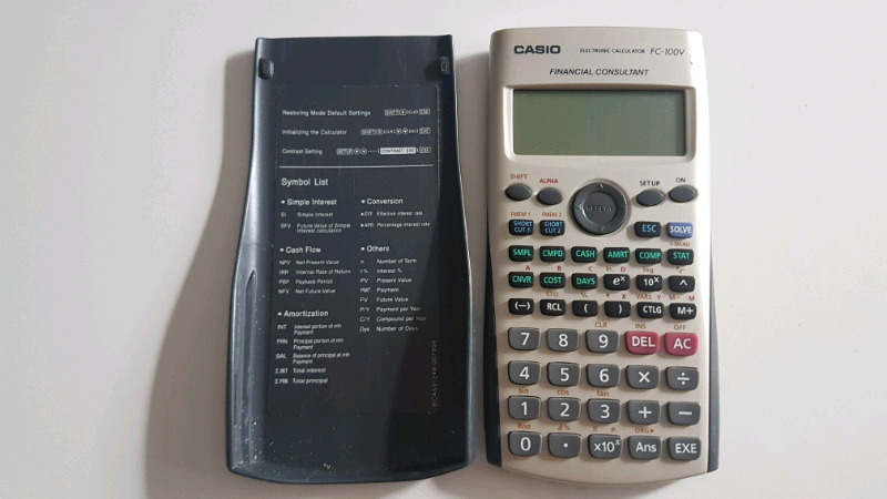 Calculadora financiera Casio FC 100V