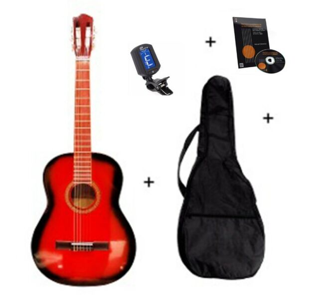 Guitarra Criolla + Afinador Digital + Cd C/clases + Funda