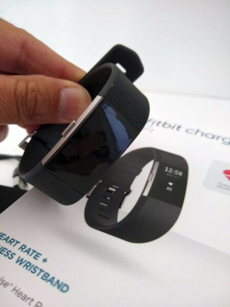 Reloj Podometro Fitbit Charge 2 color negro Como Nuevo