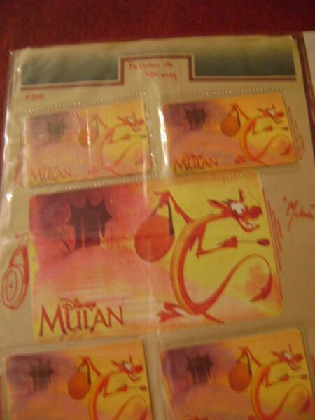 Tarjeta Telefonica Disney Colec Mulan 4 Serie F 107 USADA