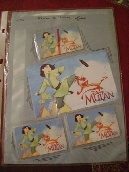 Tarjeta Telefonica Disney Mulan 1 F 104 Coleccionable Usada