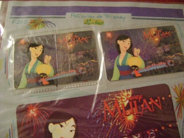 Tarjeta Telefonica Disney Mulan 2 Coleccionable Usada F105