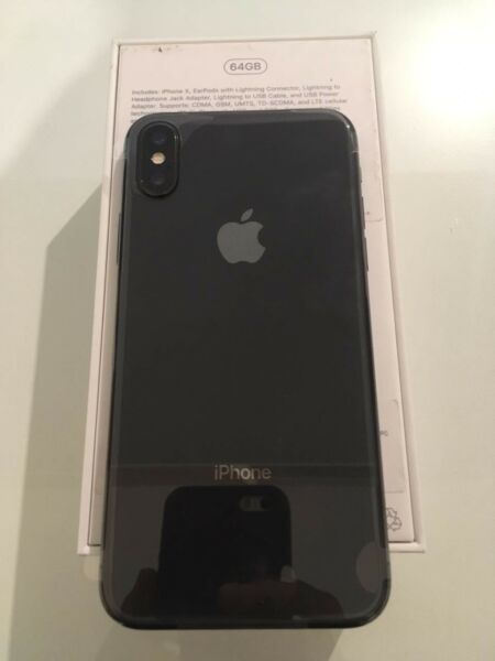 iPhone X negro 64gb en caja