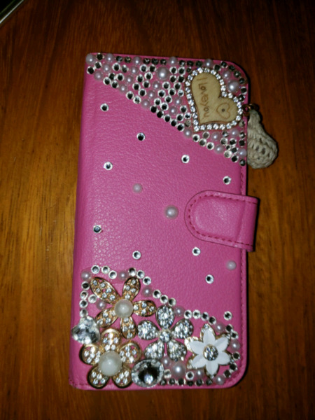 Funda flip cover samsung galaxy s6 edge strass