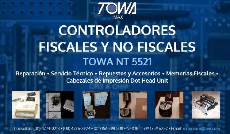 SERVICIO TÉCNICO TOWA, REPUESTOS, CONTROLADOR FISCAL