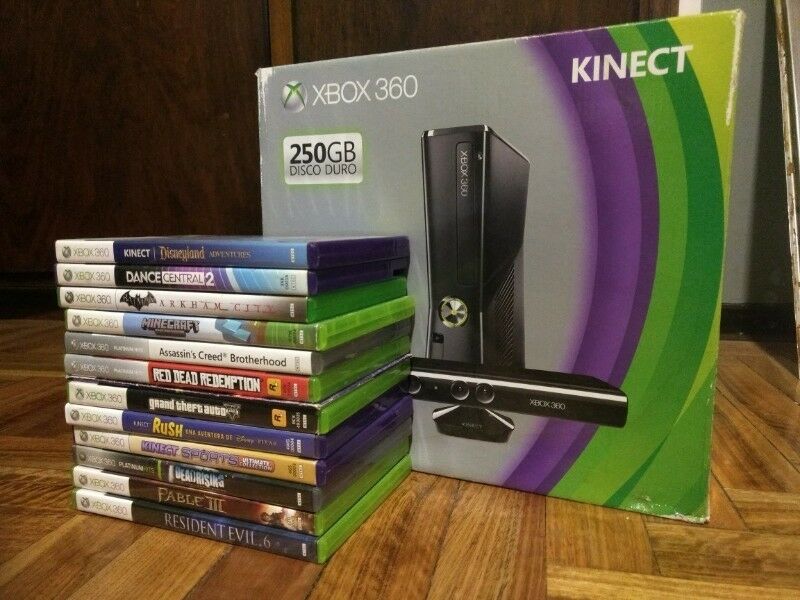 Xbox 360 Original 250gb Kinect Joystick Precio Negociable