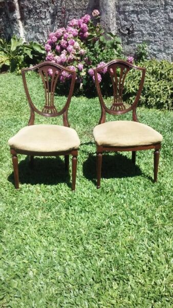 sillas antiguas estilo ingles modelo palmeta