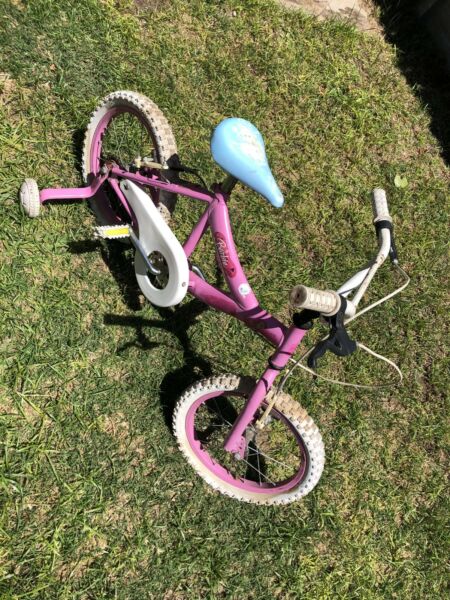 Bicicleta con rueditas nena