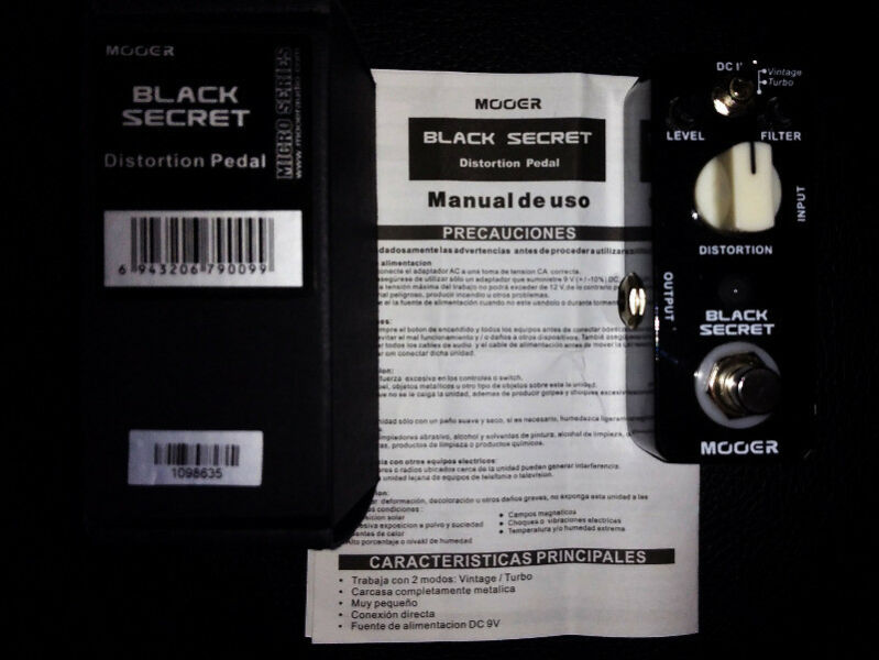 Pedal Mooer Black Secret Clon ProCo RAT