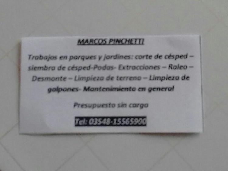 Servicios de Jardineria,y Mantenimiento.