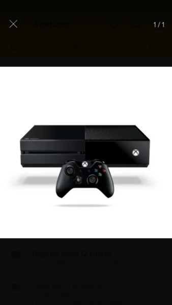 Xbox One 1 joystick 2 juegos