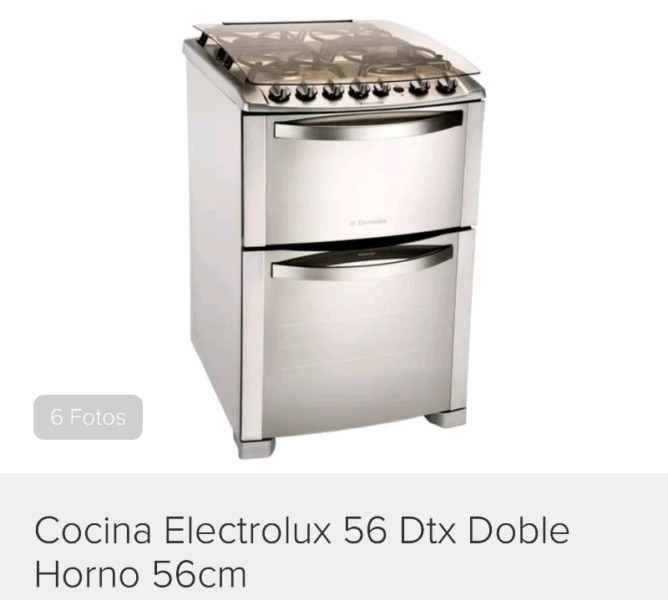 Cocina doble horno electrolux como se ve en foto