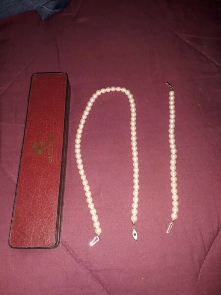 Collar y pulsera de perla