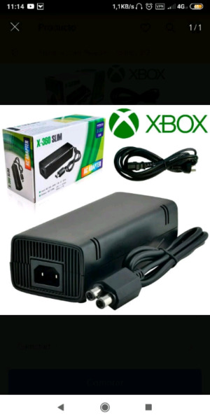 Fuente xbox 360 como nueva.