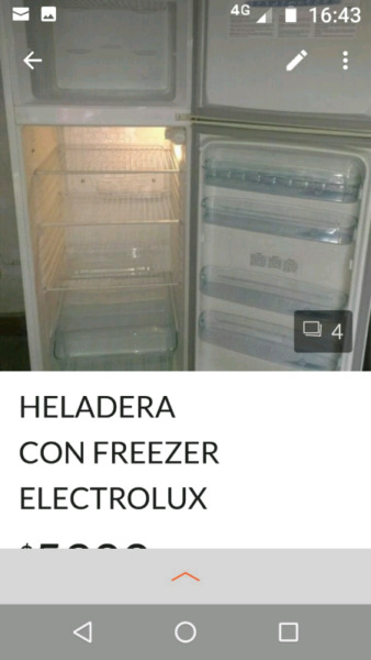 HELADERA ELECTROLUX CON FREEZERS