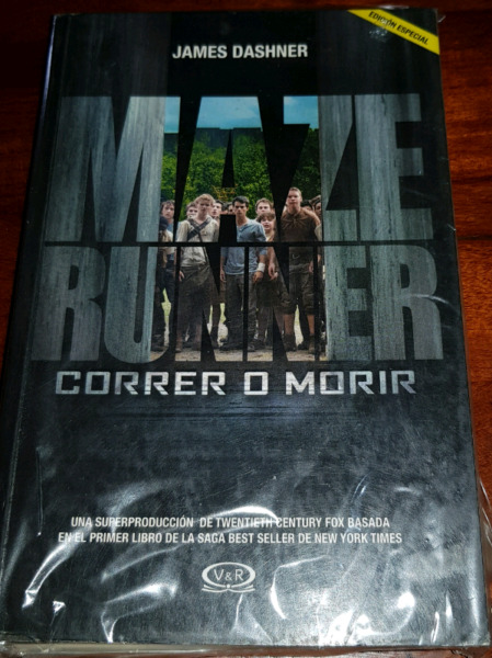 Libro maze runner "correr o morir"