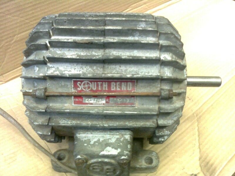 Motor usado Southbend para extractor, Trifasico 2 HP rpm