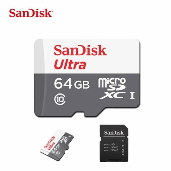 SANDISK ULTRA MICROSDXC 64GB UHS-I + SD CLASE 10