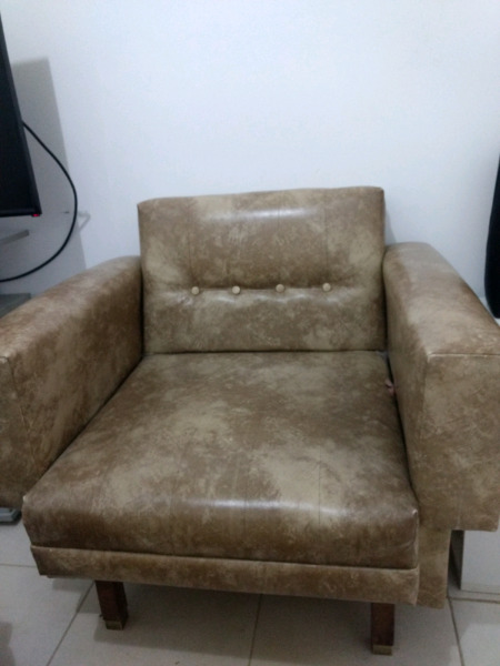 Sillon individual ecocuero retro excelente estado