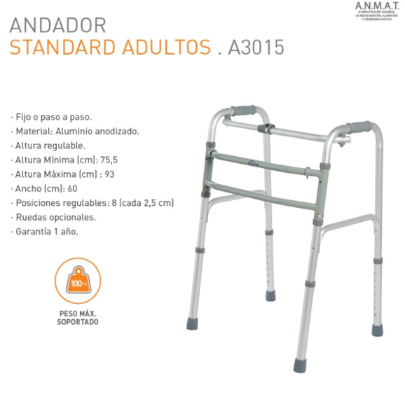 Andador de aluminio