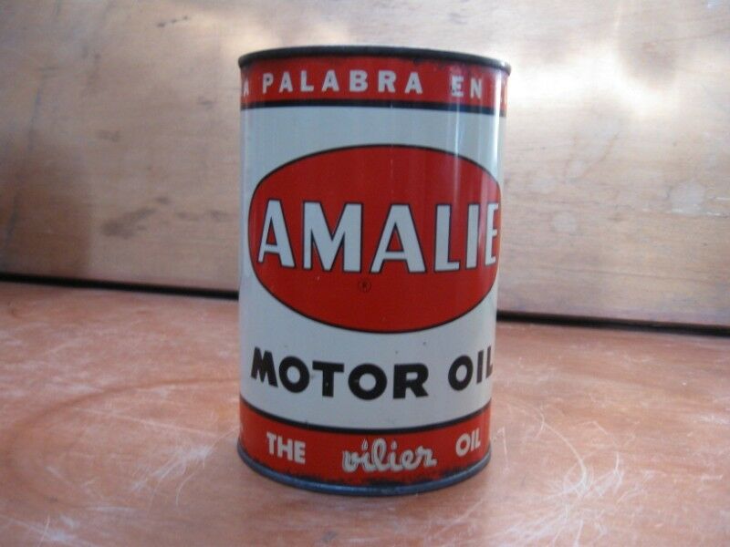 Antiguas latas de aceite Amalie