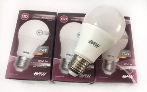 Lampara Led Bulbo 10w Fria Baw 90% Ahorro! Garantia Calidad