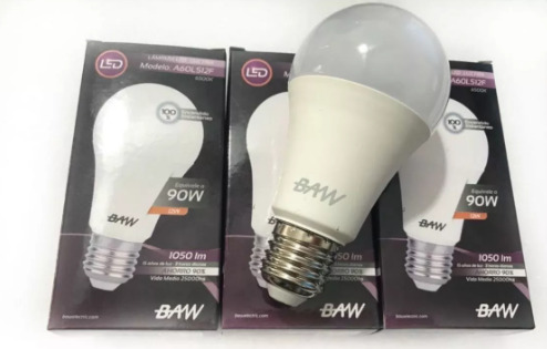 Lampara Led Bulbo 12w Fria Baw 90% Ahorro! Calidad !!!