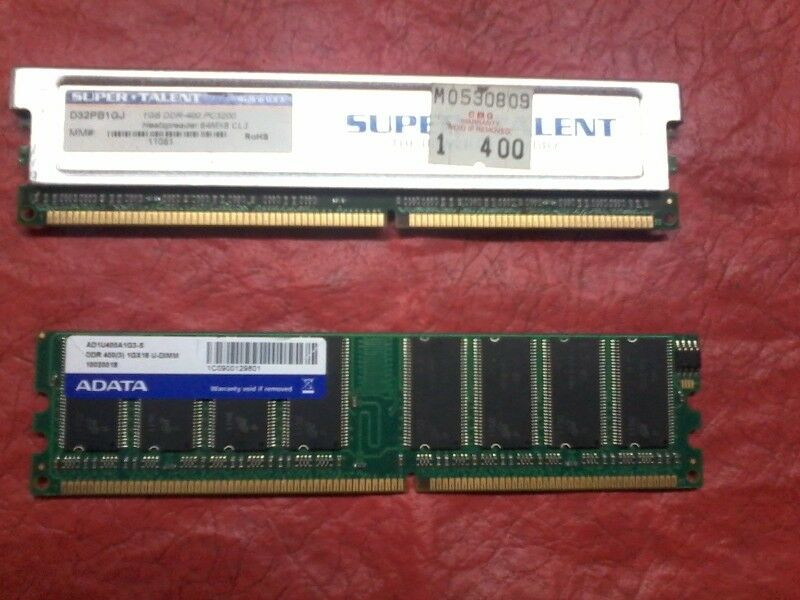 MEMORIA DDR 1GB- 4OO PC  SUPER TALENT
